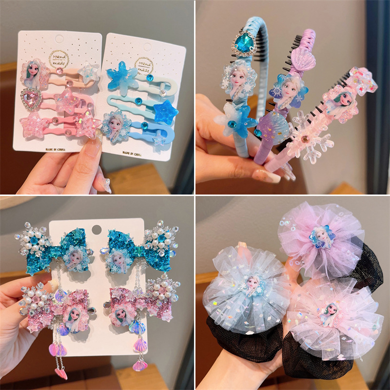 Kẹp cài tóc Elsa dễ thương cho bé - bờm tóc cho bé - Selenshop