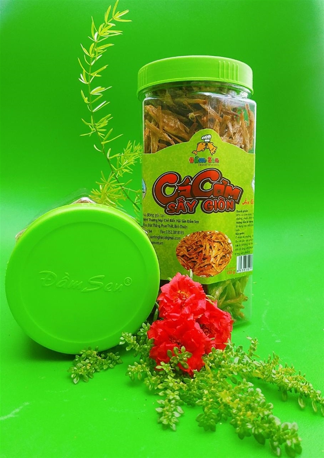 CÁ CƠM SẤY GIÒN ĐẦM SEN - 150gr