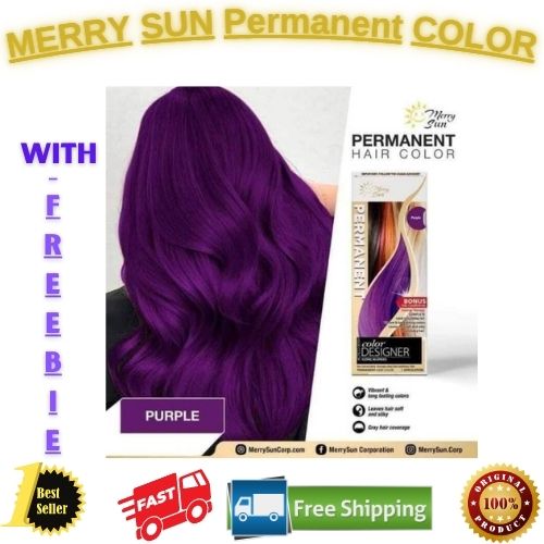 Merry Sun 100% Orignal Permanent Hair Color (80ml) Vibrant Long-lasting ...