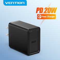 Vention Sạc Nhanh PD 20W iPhone 13 Pro Max USB Type C củ Sạc 12 Pro Max Bộ Sạc nhanh Samsung S21 Fast Charging for iPhone 12 Pro Xiaomi POCO VIVO OPPO Realme Q3 GT Support USB Type C Charger 20W