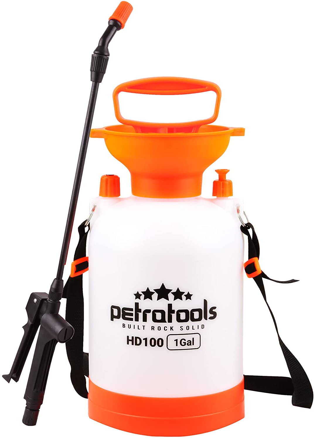PetraTools 1 Gallon Garden Sprayer, Hand Pump Sprayer, Plant Sprayer