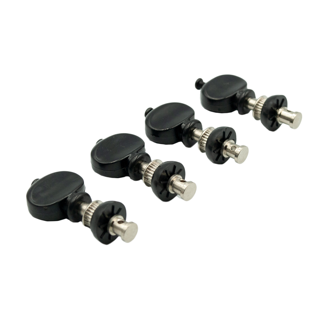 String Pin Machine Naomi 4pcs Black Steel Ukulele Strings Tuning Pegs Pin Machines Tuners ...