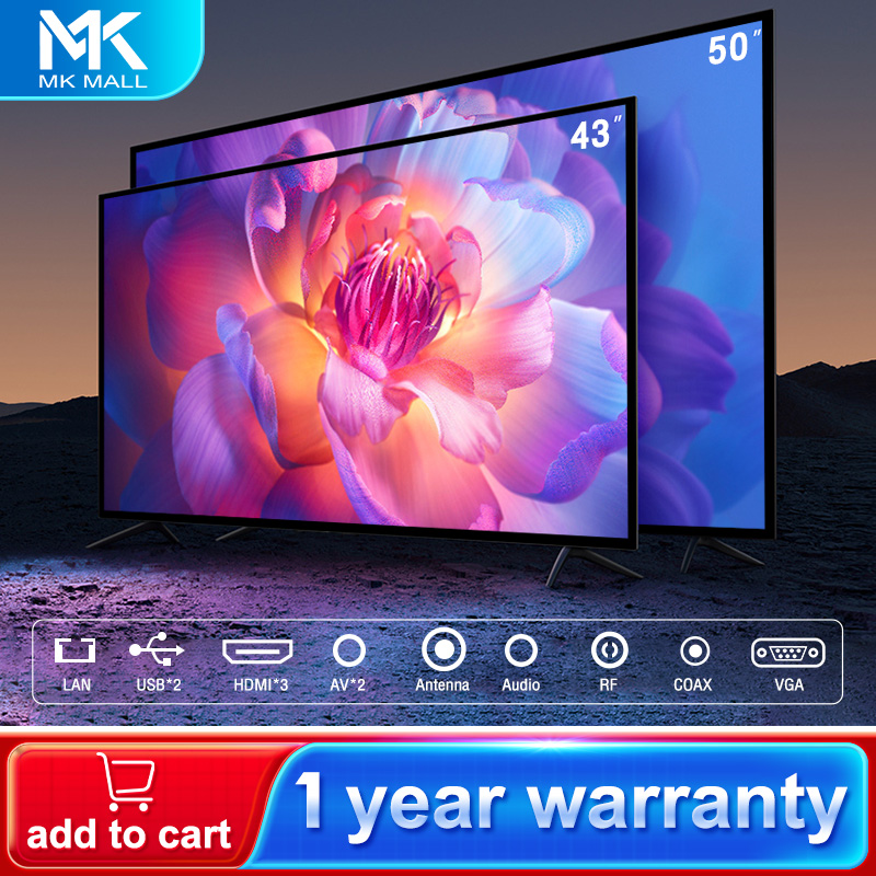 Expose 43 Inches Smart TV Flatscreen LED TV 40 inch 50 inch Ultra-slim  television HDMI Cable Full HD