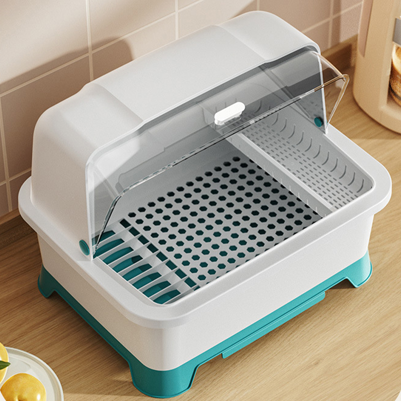 KS Nhà bếp cống tủ với nắp, Bộ đồ ăn, khay đựng Rack, hộ gia đình Countertop, đa chức năng bát và đũa hộp lưu trữ