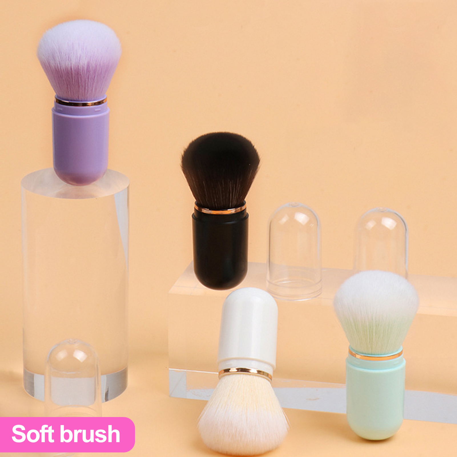 Ship Women Blush Brush Portable and Soft Mini Makeup Brush Set for Application Perfect for Foundation Powder Eye Shadow Contour and Blush Get Yours