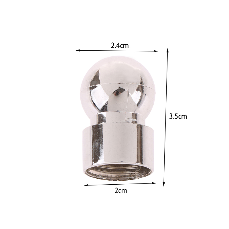 1PC Shower Head Top Spray Connect Joint Metal Universal Rotation Ball ...