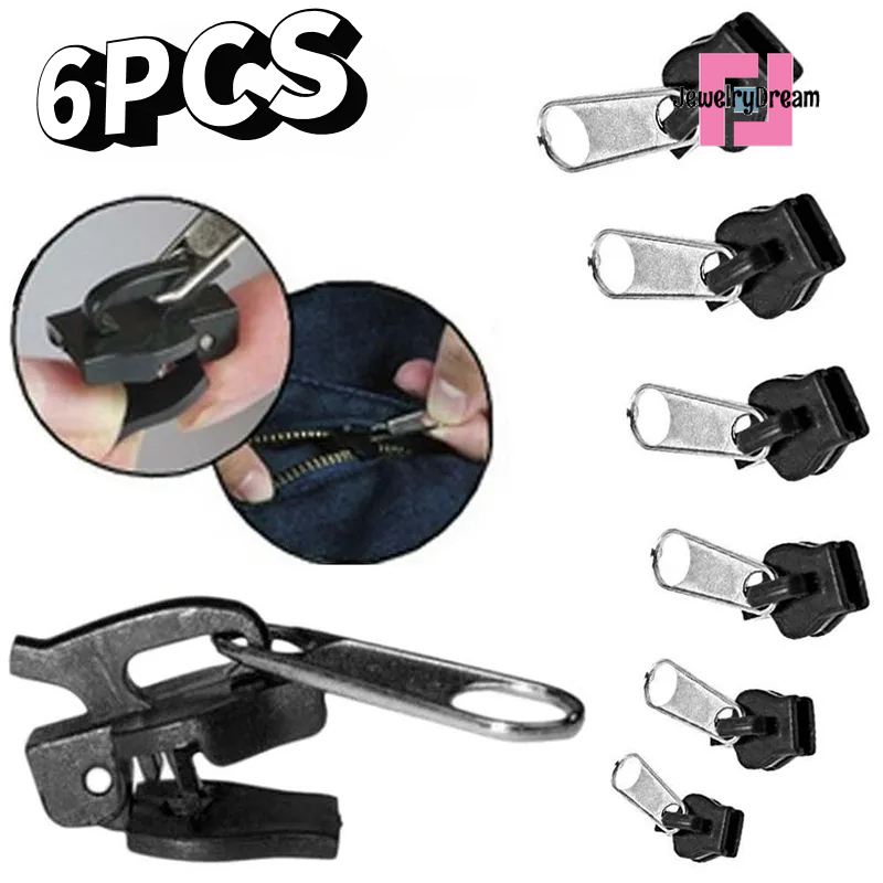 Sell at a loss 6Pcs Instant Zipper Slider Universal Easy Repair Zipper Kit