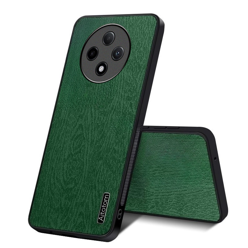 For OPPO F27 Pro / F27 Pro+ Case Wood Texture Canvas Hrad Shockproof For OPPO F27 Pro Plus Back cover Phone Cases.
