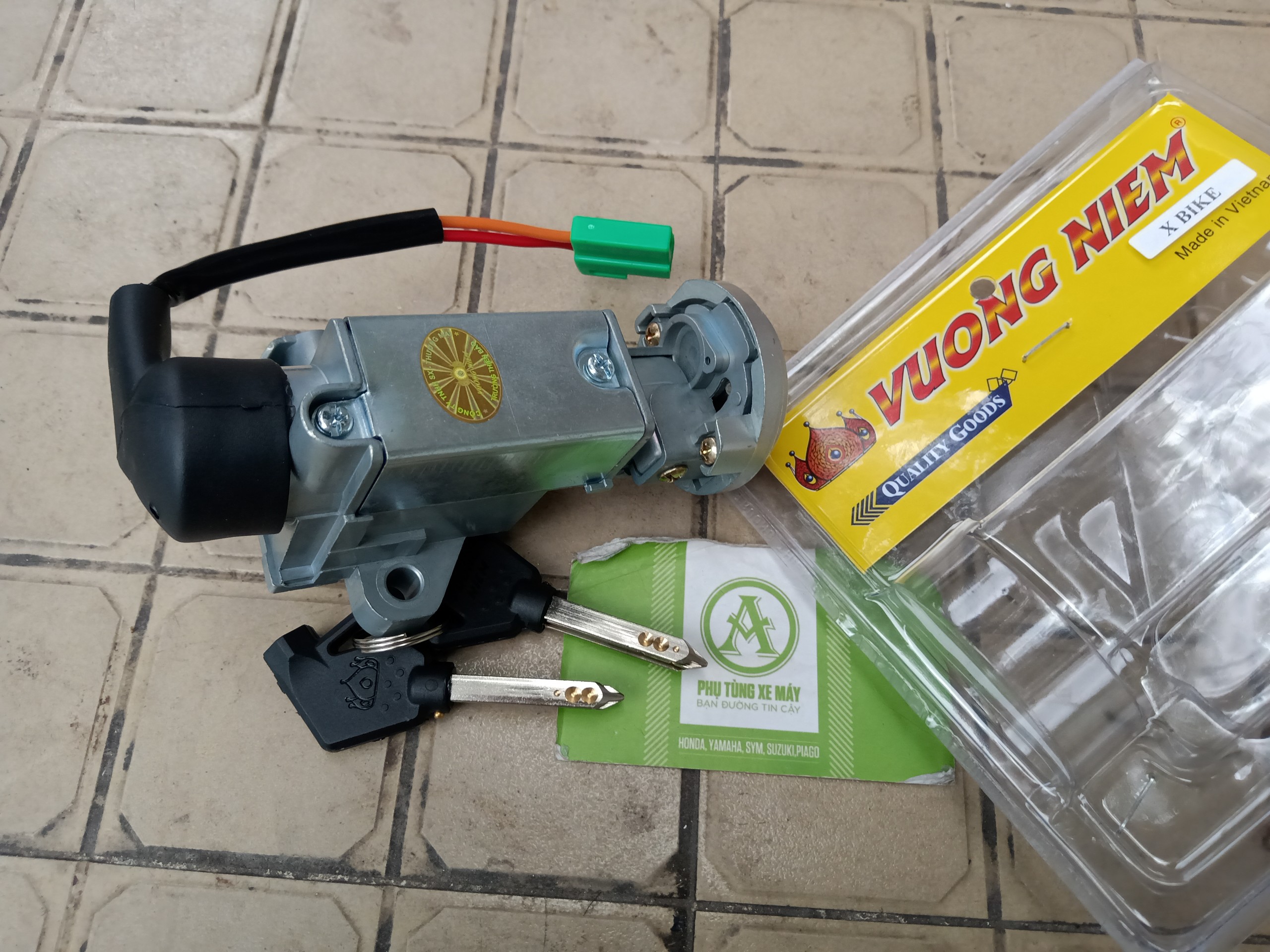 BỘ Ổ KHÓA XBIKE 6 CẠNH