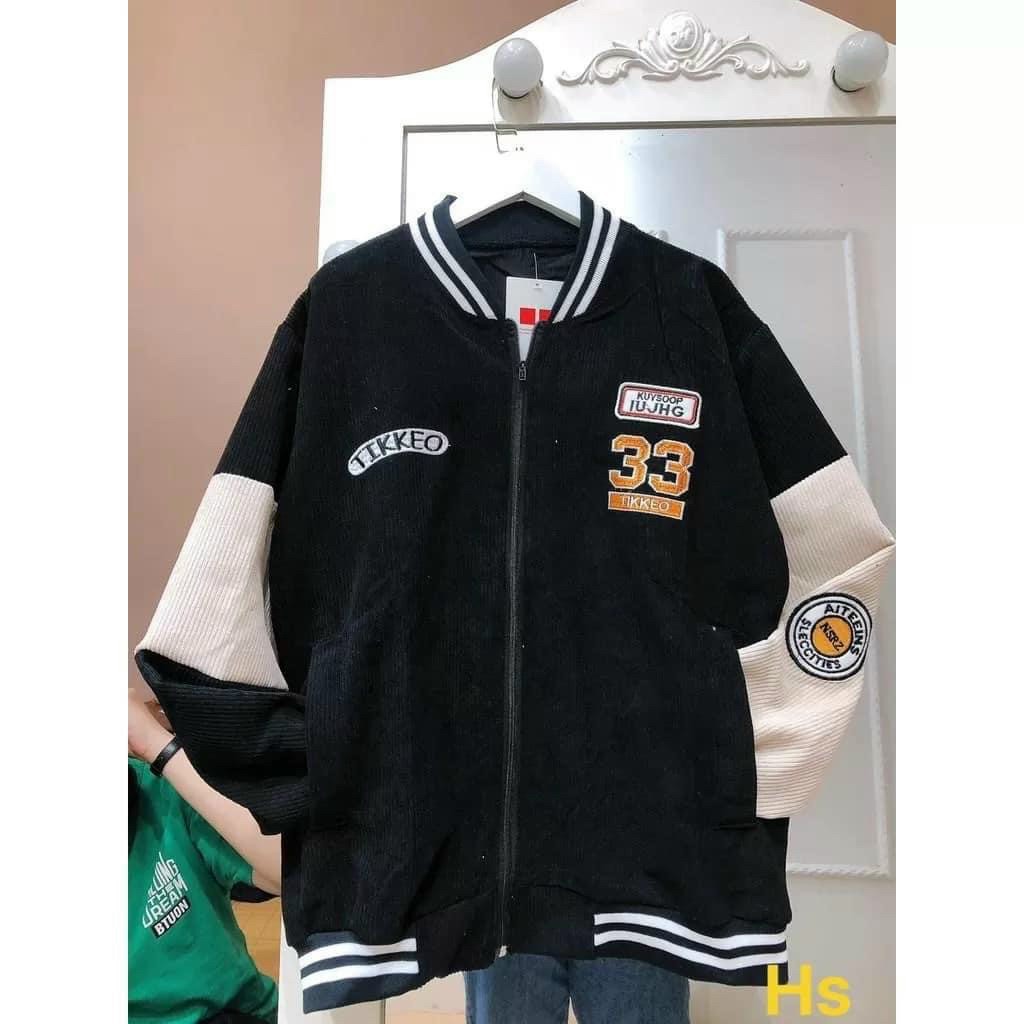 Áo Khoác Nhung Tăm Toàn Bộ Logo Thêu Đặc Biết Thêu Số 33 Nổi Bật Sắc Nét_Sản Phẩm Chất Lương Cao Hót Trend_Tp