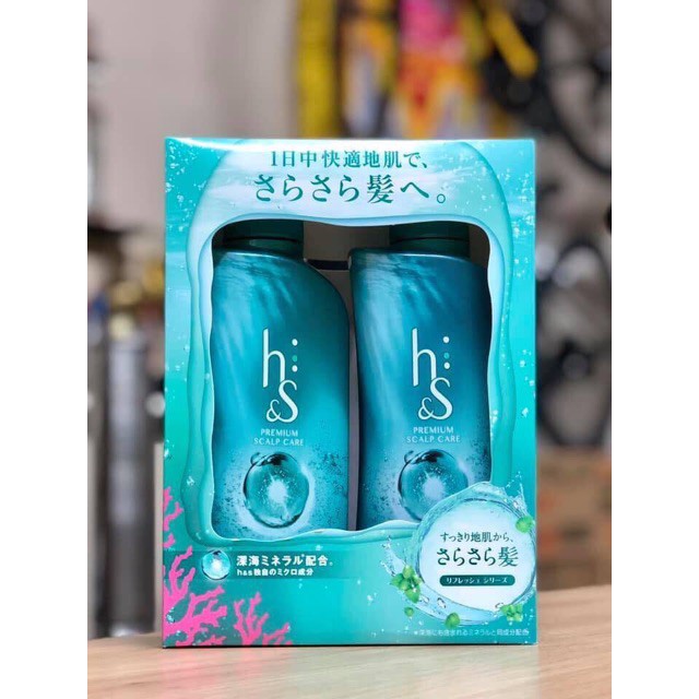 Bộ Dầu Gội Xã H&S Nhật Bản 370ml