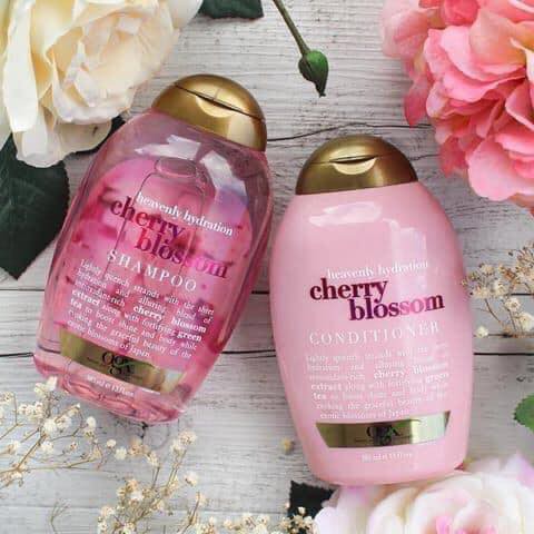 [Bill US] Bộ Dầu Gội Xả Cherry Blossom OGX của Mỹ