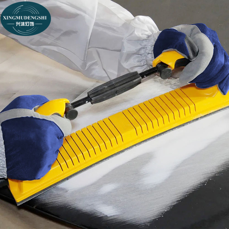 Sandpaper hand grinding board, putty grinding board, rectangular hand planing arc sander, hand push plate, adjustable,No vacuum,dry grinding hand washboard, adjustable