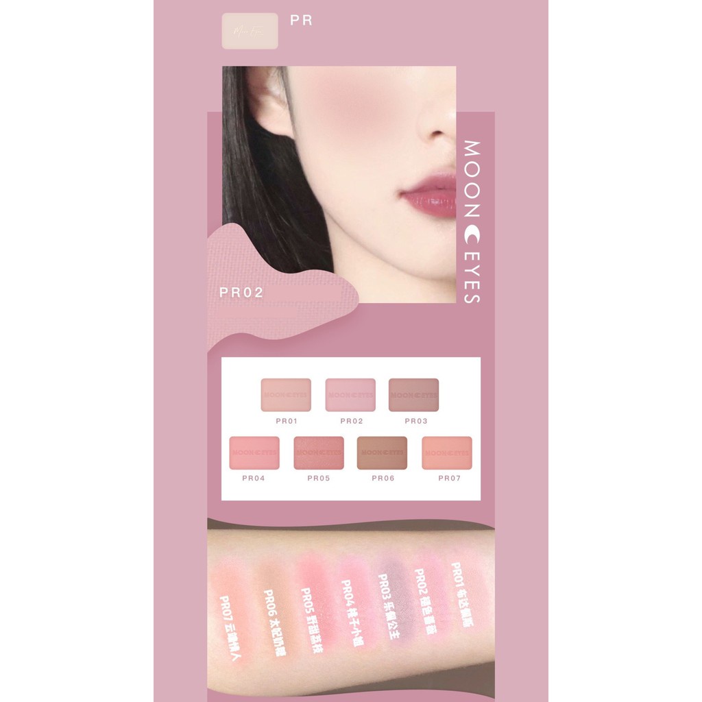 [MOON EYES] Phấn má Moon Eyes Color 35 màu 6.5gr