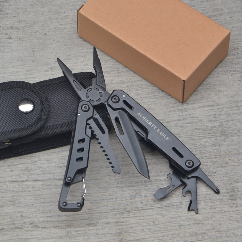 Dụng Cụ Đa Năng Bằng Thép Không Gỉ MINI, Túi Công Cụ Đa Chức Năng, Kìm Gấp Đa Năng Du Lịch Multitool Với Ánh Sáng Led