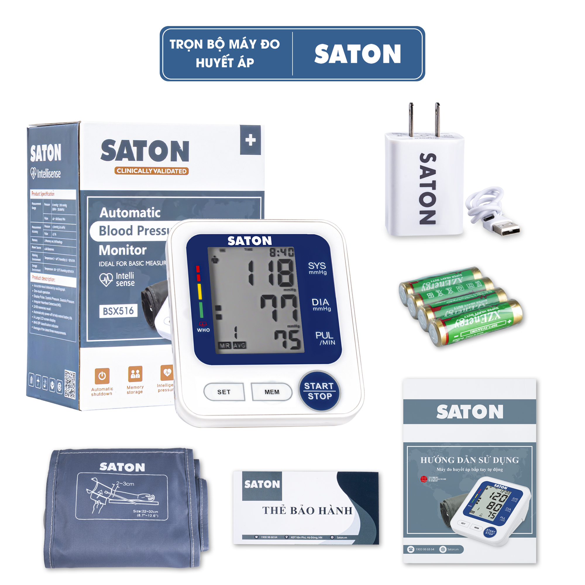 Máy đo huyết áp SATON BSX516