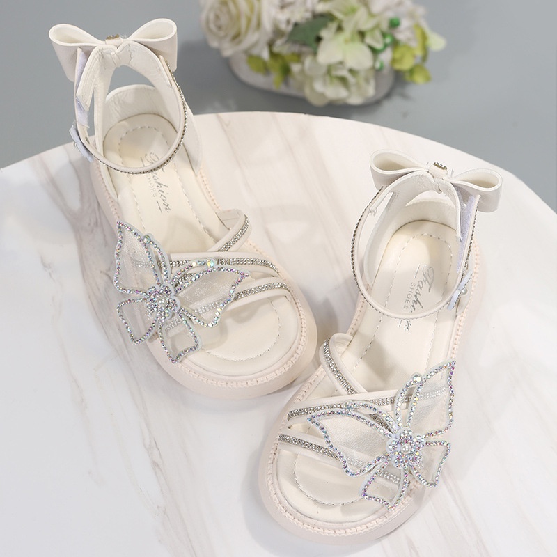 Sandal chiến binh đính đá bé gái size 26-37 thời trang công chúa sang trọng SDG42