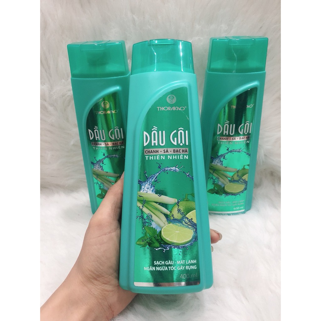 Dầu Gội Chanh - Sả - Bạc Hà Thorakao 400ml