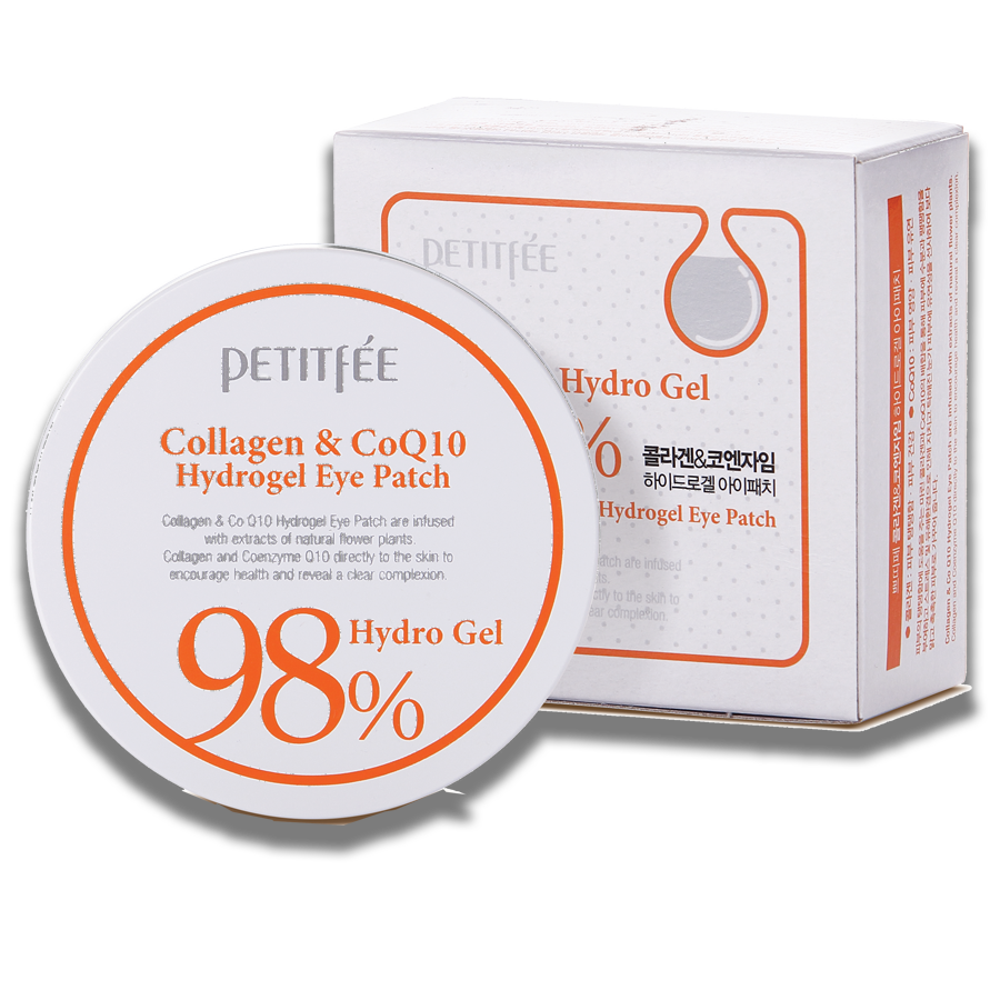 Mặt nạ mắt cao cấp PETITFEE Collagen & CoQ10 Hydrogel (60miếng/hũ)