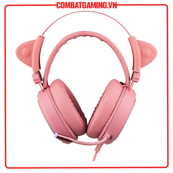 Tai nghe E-DRA EH412 Pro Pink 7.1 Led RGB