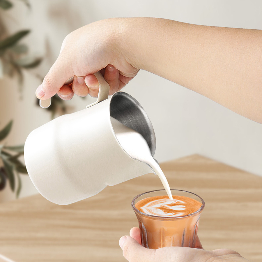 Ca đánh sữa mỏ vịt pha Cappuccino sơn tĩnh điện inox 304
