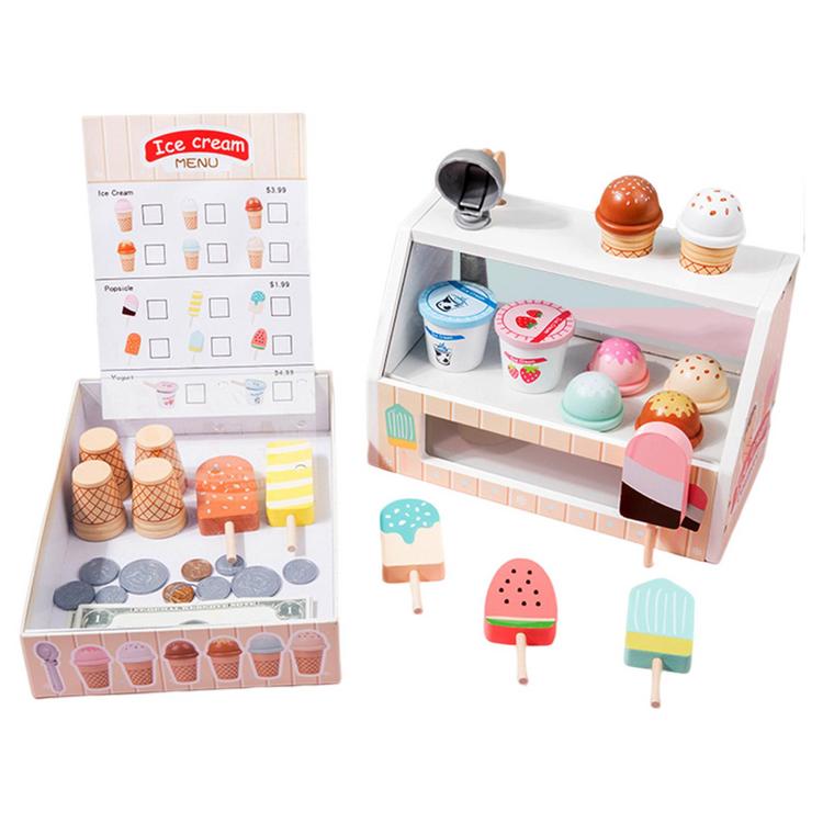 Ice Cream Play Set Ice Cream Counter Play House Interactive Toys Solid