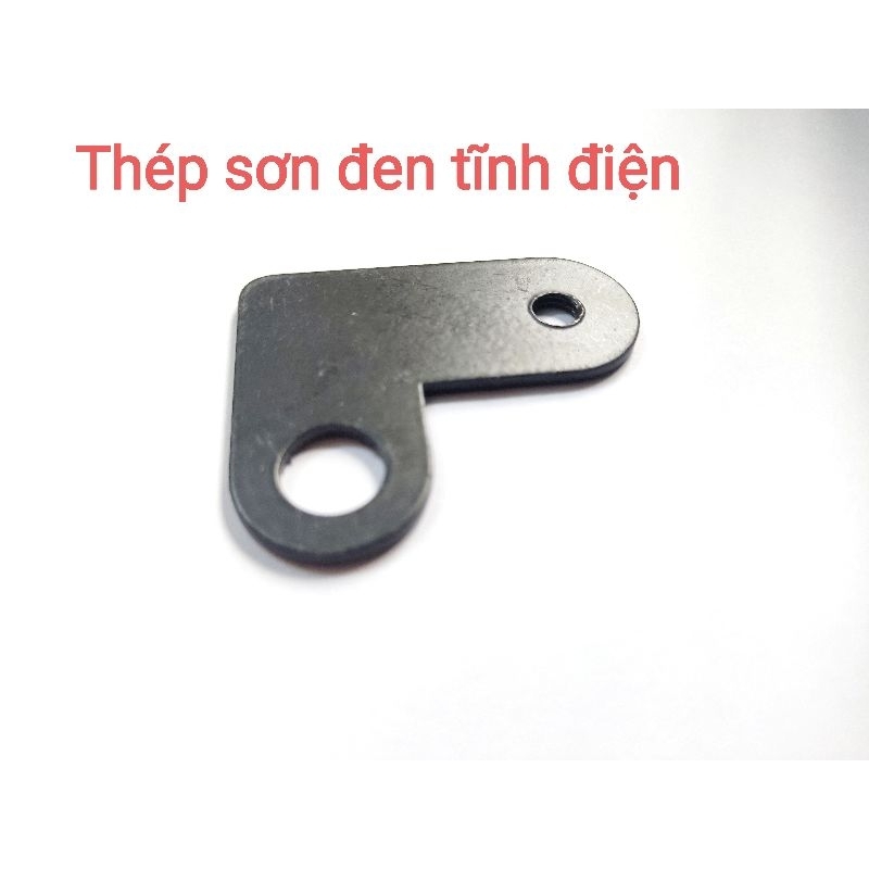 Pát chân gương nhôm CNC gắn đèn trợ sáng xe máy - pát chữ L