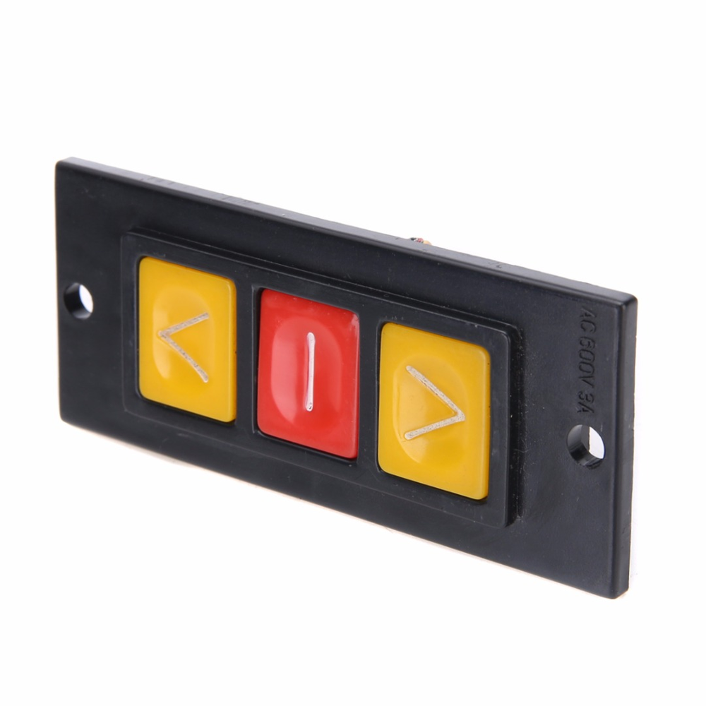 【TopazTrove】Up Down Stop 3 Buttons Switch Black Plastic Housing Push ...