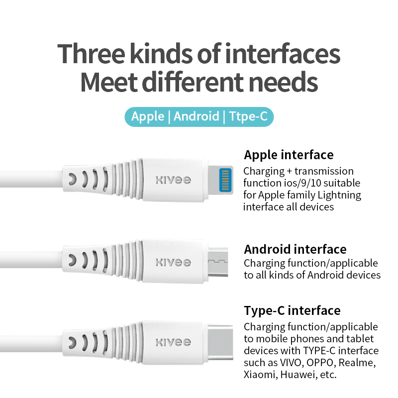 cáp sạc 3.5A Cáp sạc nhanh 3 trong 1 Micro Lightning Type-C 1.2m áp dụng cho iPhone Android Huawei Samsung VIVO OPPO Realme Xiaomi