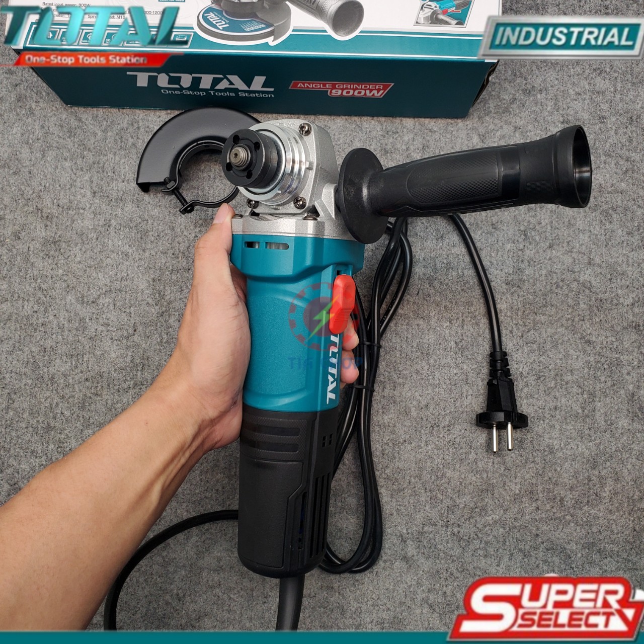 4inch (100mm) Máy mài góc điều tốc 850W Total TG108100365 tặng đá mài