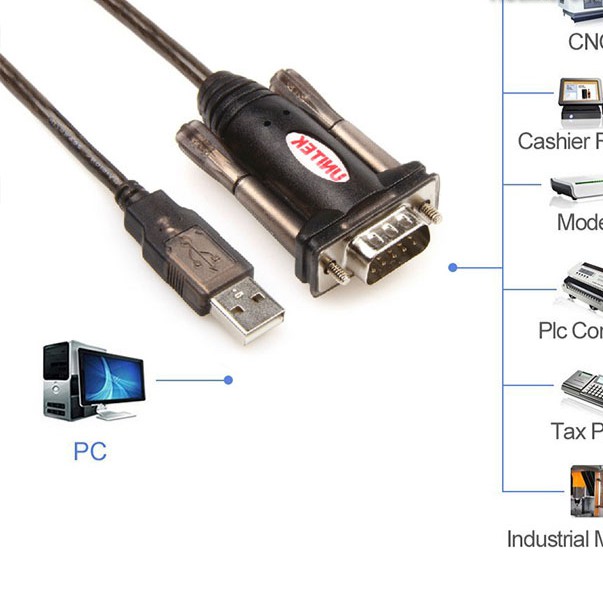 Cáp USB to RS232 (USB to com) Unitek Y-105