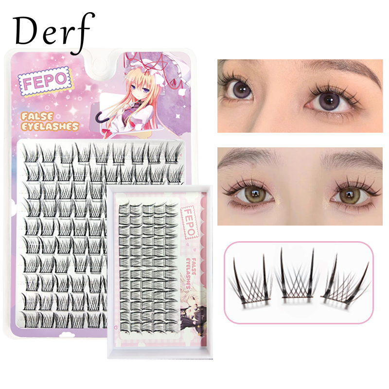 Derf 5/10 hàng lông mi giả 3D Lông mi giả tự nhiên đồ nối lông mi 11 Mét