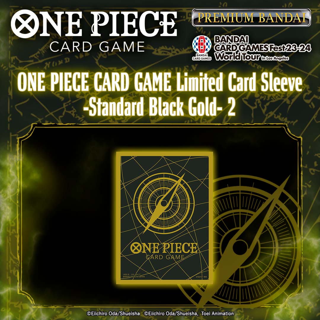 One Piece Card Game Official Fest 23-24 Limited Card Sleeve Standard Black  Gold-2 | Lazada Singapore