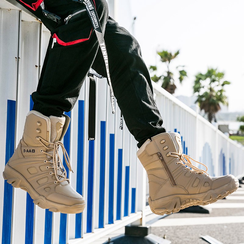 Giày bốt chiến binh quân đội có size 39-47 dành cho nam