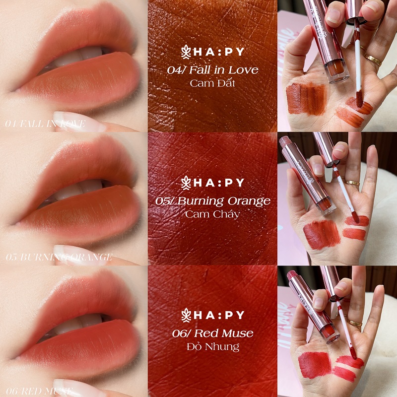 [GIÁ SỈ] SON HAPY MINI GARDEN MATTE LIPCREAM CHÍNH HÃNG