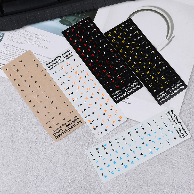 [North Bring] Russian standard keyboard layout sticker letters on replacement