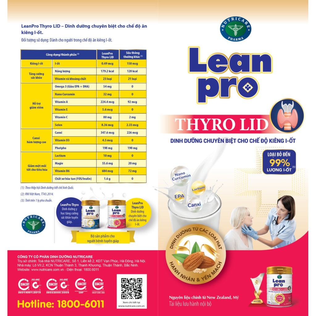 Sữa Lean Pro ThyLID 400G