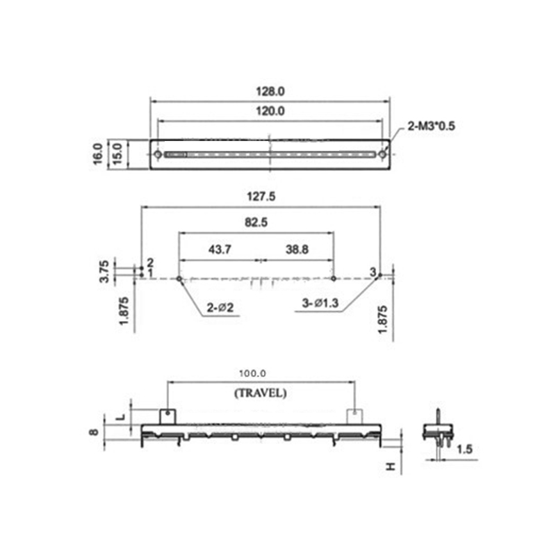 128mm%20Mixer%20Fader%20B10K%20Single%20And%20Dual%20Channel%20B103%20Straight%20Sliding%20Potentiometer%20Total%20Length%2012.8cm%20Stroke%20100%20-%20Image%2010