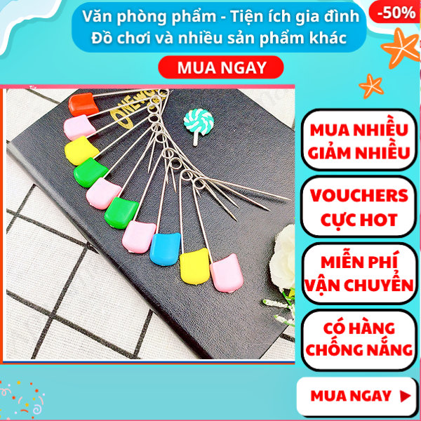 Combo 10 - 20  kim băng an toàn giá rẻ loại lớn ✓kim băng loại lớn ✓kim băng cho bé ✓ kim cài quần áo ✓ giá rẻ ✓ kim cúc ✓ kim băng cài quần áo ✓ kim băng cài đò ✓ Aplusmart