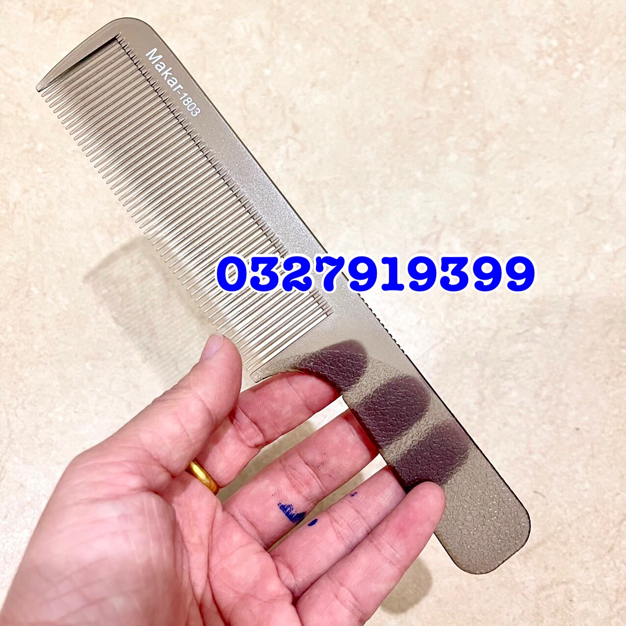 Lược cắt tóc nam cao cấp Makar bản to 1803
