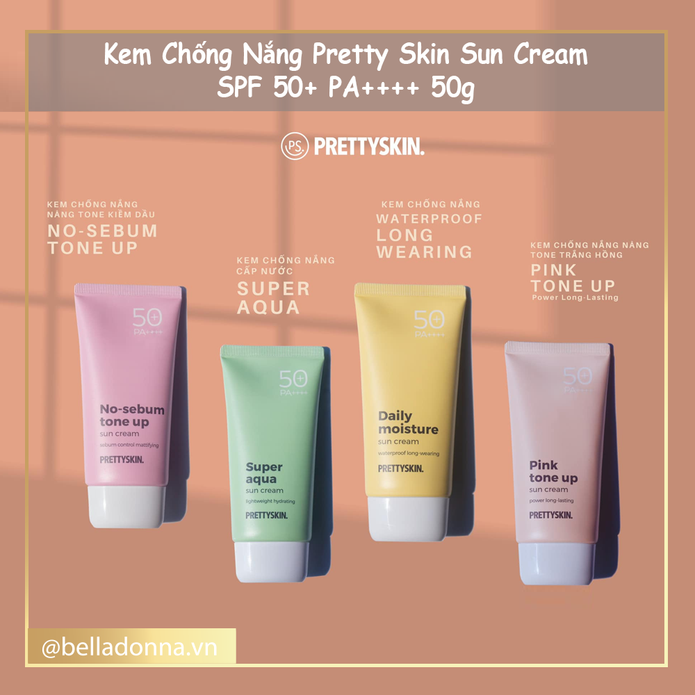 Kem Chống Nắng Vật Lý PrettySkin Sun Cream SPF 50+ PA++++ 50g thumbnail
