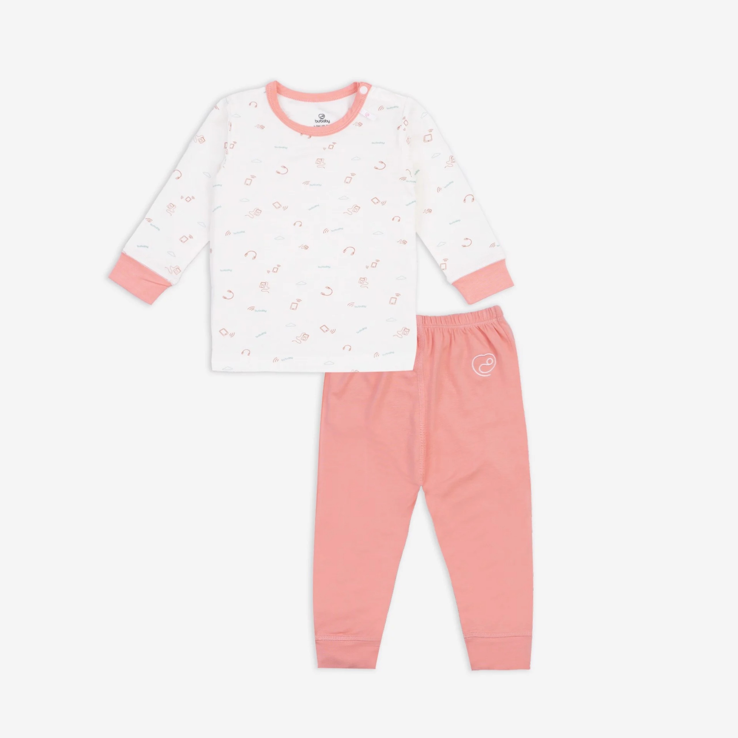 Bộ dài tay cài vai sợi tre bu baby 6m - 4y