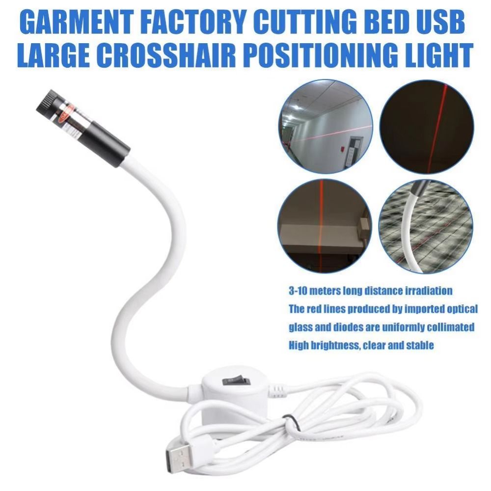 Positioning Lamp Red Laser Sewing Laser Guide 5MW/100MW Adjustable Hose ...