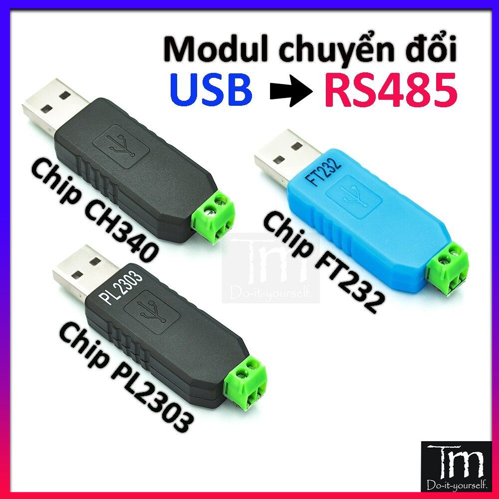 Usb chuyển đổi ttl sang rs485 chip ch340 - pl2303 - ft232