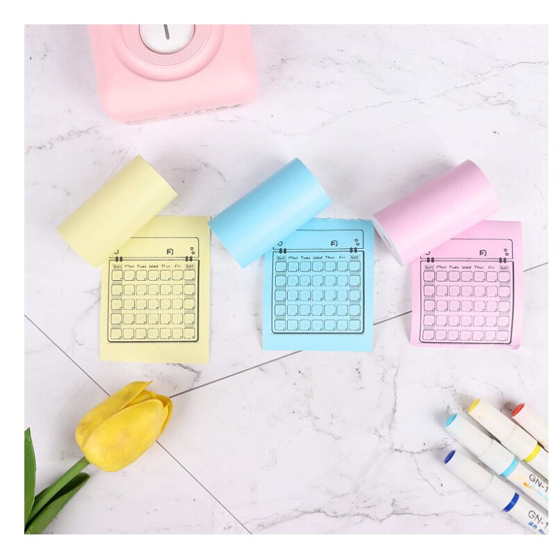 3pcs%2057*30mm%20Thermal%20Paper%20Roll/thermal%20Sticker%20paper%20roll/Multicolor%20thermal%20Paper%20Roll%20for%20Mini%20Printer,%20Label%20Printer,%20Thermal%20Printer%20-%20Image%205