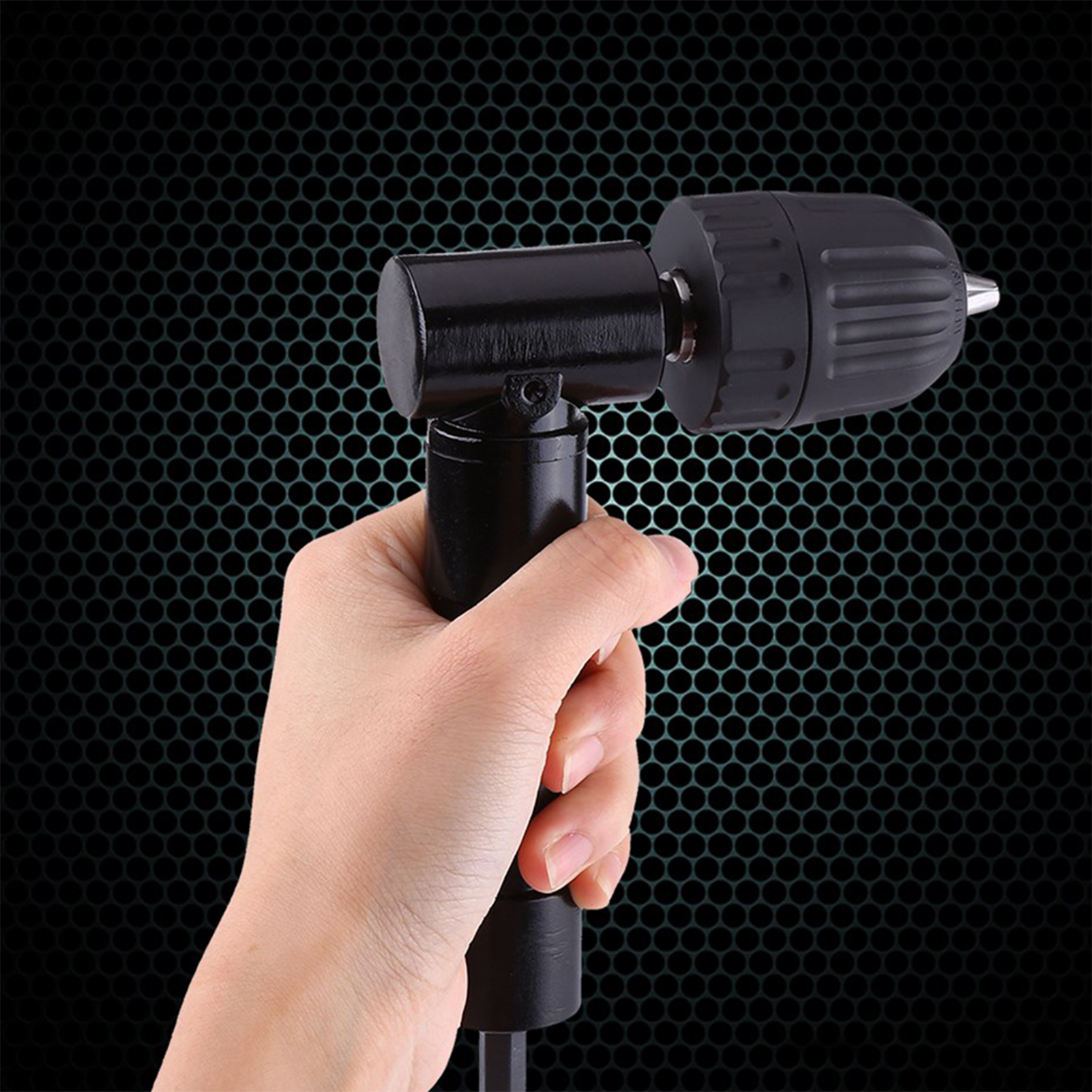 Self-adjusting 90 Right Angle Drill Chuck, Quick Release Right Angle Chuck Right Angle Chuck Adapter