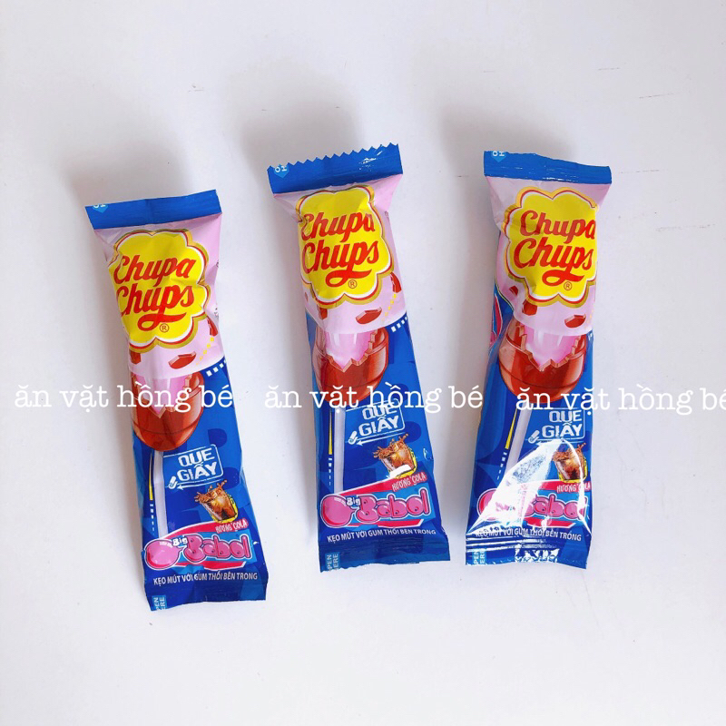 Kẹo mút Chupa chups nhân gum thổi (gói 12g)