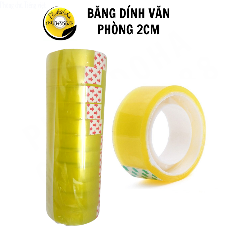 Băng dính văn phòng 2cm - PHUKIDOHA - BD-VP-2CM