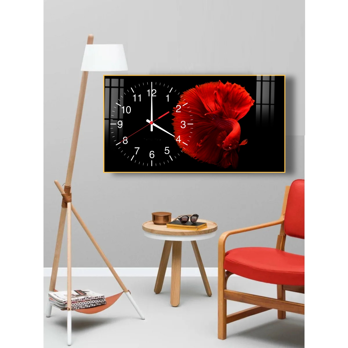 Tranh đồng hồ, đồng hồ tráng gương 40*80