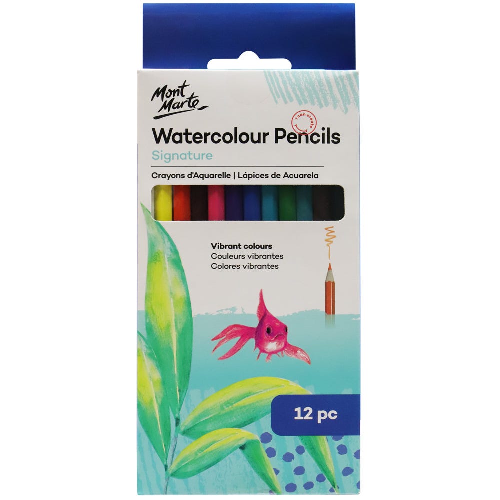 Mont Marte Watercolor Pencils 12pc.